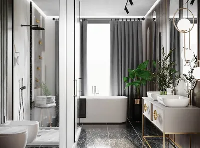 Фото современного дизайна маленькой ванной комнаты