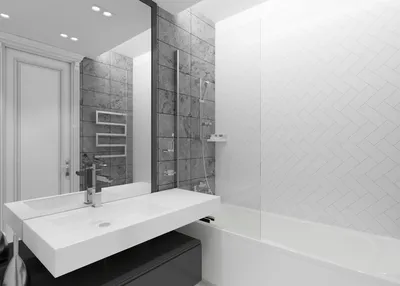 ванная комната, дизайн ванной комнаты, ванная комната монохром | Оформление  стен в ванной, Интерьер, Дизайн