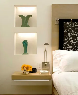 Полки в спальню (120 фото новинок) - красивый и современный дизайн полок  для спальни