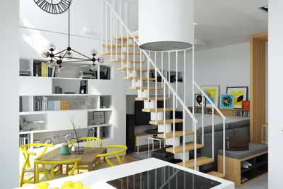 Двухуровневые квартиры: особенности разработки дизайн проекта | Дизайн  студия интерьера Geometrium