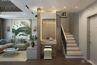 Дизайн-проект интерьера квартиры - Двухуровневая квартира современный ЖК.