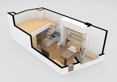Дизайн интерьера однокомнатной квартиры: от планировки до готового  результата - Уютный дом