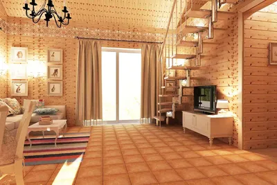 деревянный дом с высокими потолками - Ремонт без проблем