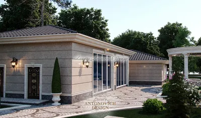 Дизайн зоны барбекю в загородном доме ⋆ Студия дизайна элитных интерьеров  Luxury Antonovich Design