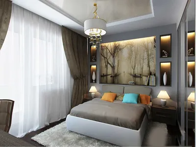 Дизайн спальни 11 кв м +50 примеров интерьера на фото