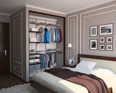 Гардеробная в спальне, как организовать и правильно оформить