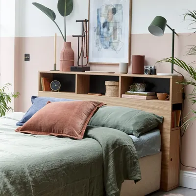 Как оформить изголовье кровати в спальне своими руками: 14 вариантов