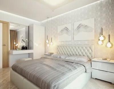 Интерьер спальни в светлых тонах со светлой мебелью: оформления, подбор  дизайна и мебели в комнату