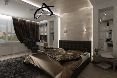 Спальня 23 кв.м | Дизайн интерьера в Пензе
