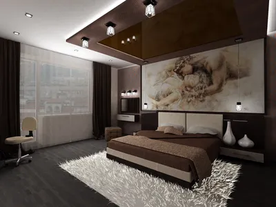 Спальни 26.5 кв. м. | Дизайн интерьера в Пензе