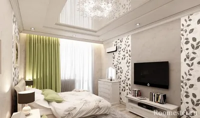 Дизайн спальни 14 кв м - интерьер спальни-гостиной + 45 фото