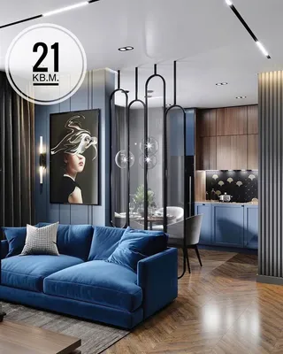 Идеи для кухни-гостиной on Instagram: “🔸 Кухня-гостиная 21 кв.м.🔸 ⠀  Дизайн @interiors_dd ⠀ Инт… | Elegant living room decor, Living room  designs, Interior design