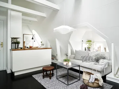 Дизайн маленькой квартиры-студии 31 кв. м | 17 фото