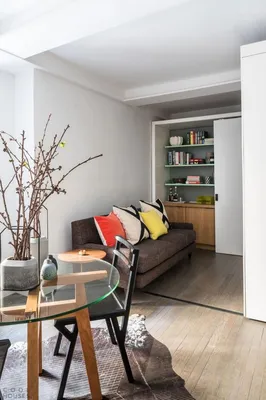Дизайн квартиры 36 кв. м: фото планировок реальных готовых проектов  однокомнатных и двухкомнатных квартир в современном стиле