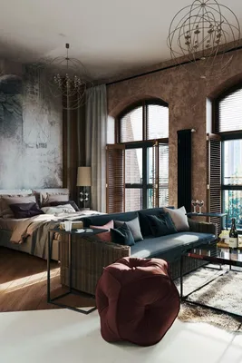 Интерьер студии 40 кв.м. Italian Loft - проект от zibellino.design