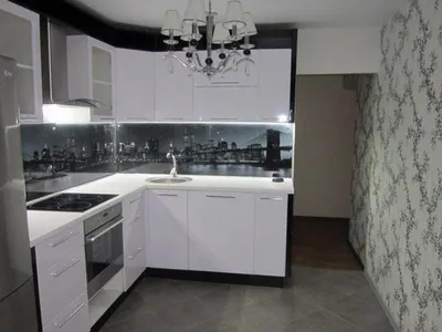 Дизайн кухни 7 кв м фото: интерьер маленькой кухни с холодильником, угловая  современная пла … | Ремонт небольшой кухни, Современный декор кухни,  Перепланировка кухни