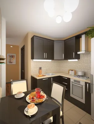 Дизайн кухни 8 кв м: новинки, современные идеи дизайна в типовой квартире,  планировка кухни с холодильником