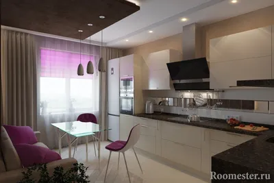Дизайн кухни 15 кв м - совмещение кухни с гостиной, идеи на фото