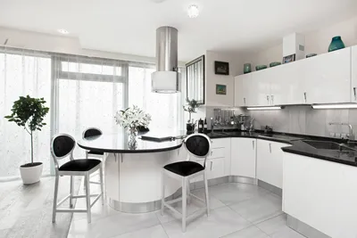 Белая глянцевая кухня в интерьере (16 фото), дизайн кухни с белым глянцем |  Houzz Россия