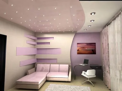 ДВУХУРОВНЕВЫЕ НАТЯЖНЫЕ ПОТОЛКИ | Pop ceiling design, Ceiling design,  Ceiling design living room