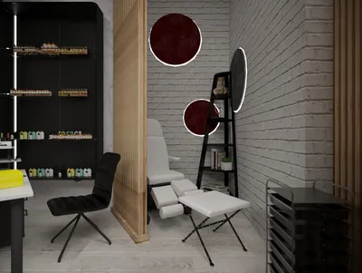 Проект «Яркий стиль» Салон красоты 80 м.кв. - дизайн-студия ХАТА DESIGN