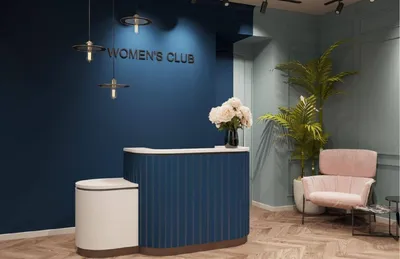 Ресепшн в дизайн-проекте салона красоты Women's Club, 120 м. кв., Фото 3 —  Design Burean — на Portes.ua