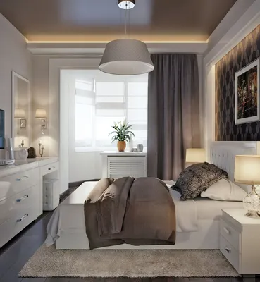 Уютная спальня 17 кв. м. (110 фото): идеи красивого обустройства и советы  по выбору стиляВарианты планировки и дизайна