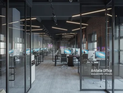 Дизайн офиса в стиле LOFT в 2023 году.