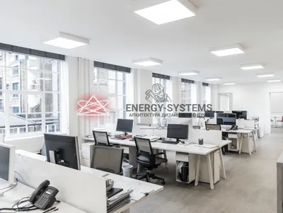 Холодный минимализм интерьера офиса в стиле хай тек • Energy-Systems
