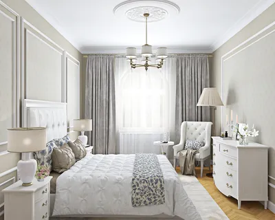 Дизайн спальни в классическом стиле - Фрилансер Татев Аветисян ata83 -  Портфолио - Работа #3383351