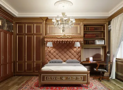 Дизайн интерьера Спальни в классическом стиле — интерьер-студия КиевИмпорт