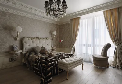Интерьер пятикомнатной квартиры в современном классическом стиле с  авторским дизайном