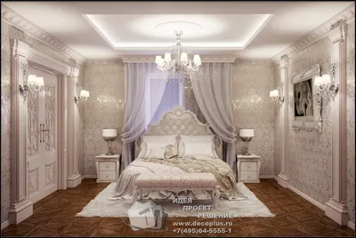Интерьер спальни для девушек в классическом стиле » Картинки и фотографии  дизайна квартир, домов, коттеджей