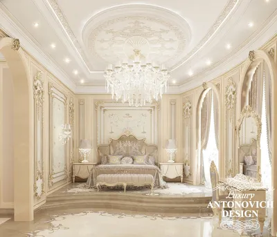 Интерьер спальни в классическом стиле - Luxury Antonovich Design