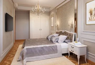 Дизайн спальни в классическом стиле - 76 фото