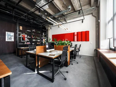 Дизайн офиса в стиле лофт - 61 фото