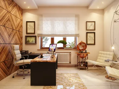 Дизайн интерьера кабинета в трехкомнатной квартире - Уютный дом