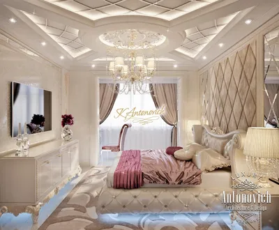 Дизайн интерьера спальни в стиле арт-деко