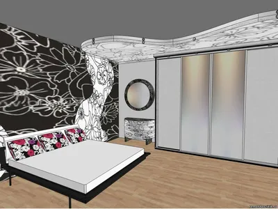 Дизайн интерьера спальни в стиле арт-деко