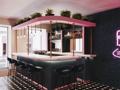 Дизайн кафе Шоколадный бар - студия дизайна интерьера Mossebo
