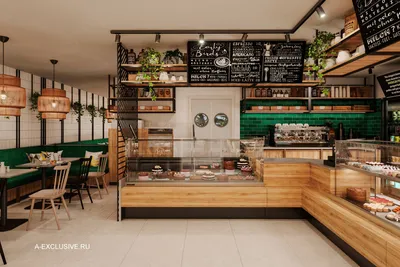 Дизайн интерьера кафе-пекарни в Краснодаре