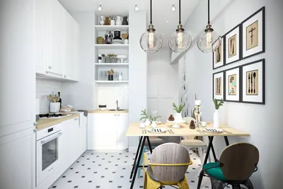 Кухня в скандинавском стиле в квартире - оформить дизайн, подобрать мебель