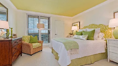 Фисташковый цвет в интерьере спальник: 40 фото, сочетания