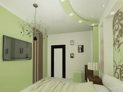 Дизайн интерьера фисташковая спальня » Картинки и фотографии дизайна  квартир, домов, коттеджей