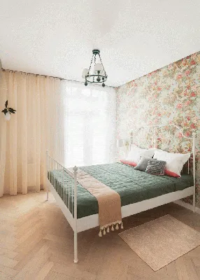 Зелёная Спальня 320 + Фото и Идеи Реального Дизайна Спальни и Ремонта  Интерьеров в зелёных цветах