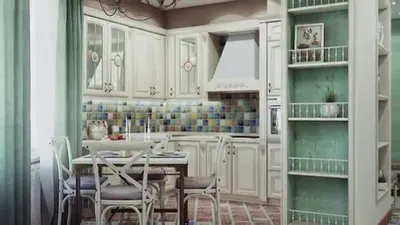 Кухня в стиле кантри, дизайн современного интерьера в деревенском стиле,  выбор палитры, отделки и мебели - 23 фото