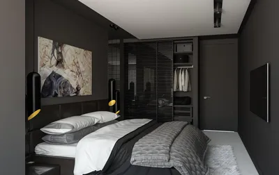 Дизайн спальни с бордовыми обоями » Картинки и фотографии дизайна квартир,  домов, коттеджей