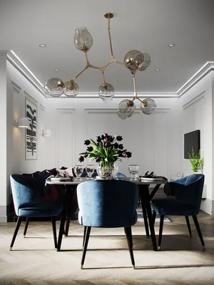 DOVE • Дизайн кухни. Интерьер гостиной. Дизайн столовой зоны • Дизайн и  визуализация: PROSVIRIN DESIGN… | Elegant dining room, Fine dining room,  Lounge room styling