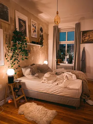 Уютный интерьер спальни - 76 фото