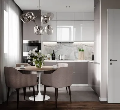Проект кухни-гостиной 20 кв.м. 👌 | Kitchen interior, Apartment interior,  House interior